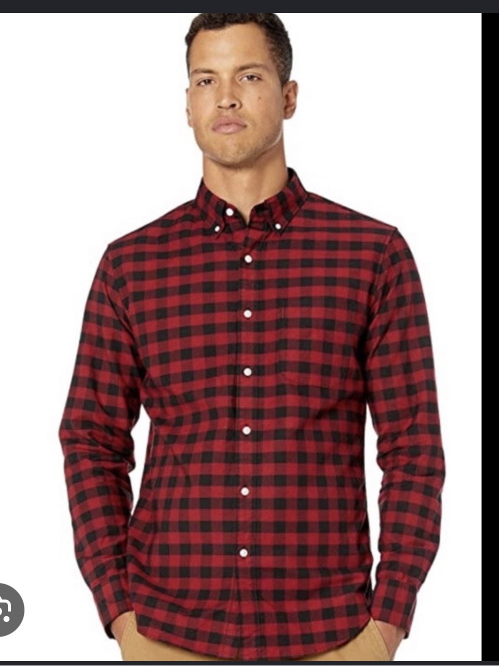 J Crew Buffalo Check Print Button Down Sport Shirt
